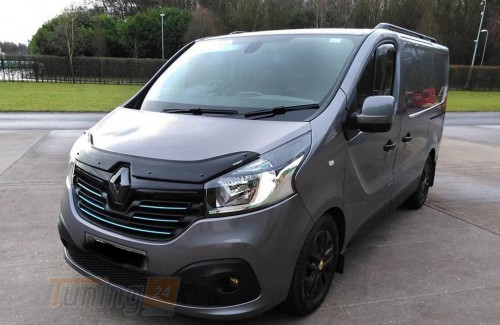 EuroCap Дефлектор капота EuroCap Мухобойка на Renault Trafic 2014-2019 - Картинка 1