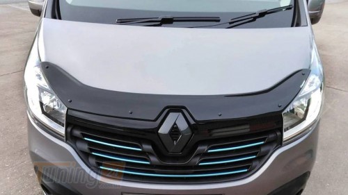 EuroCap Дефлектор капоту Мухобойка EuroCap на Renault Trafic 2014-2019 - Зображення 2