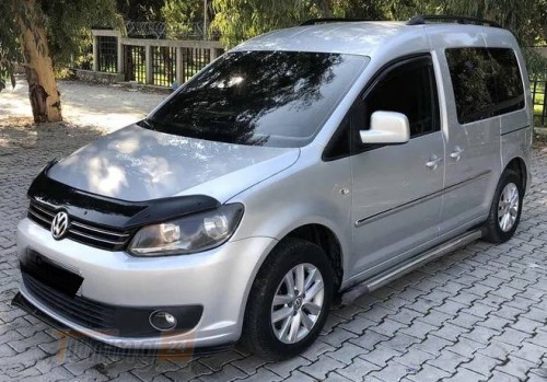 EuroCap Дефлектор капоту Мухобойка EuroCap на Volkswagen Caddy 3 2010-2015 - Зображення 3