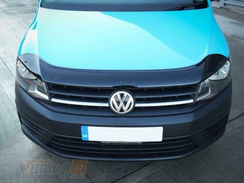 EuroCap Дефлектор капота EuroCap Мухобойка на Volkswagen Caddy 4 2015-2020 - Картинка 2