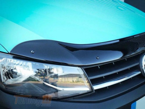 EuroCap Дефлектор капота EuroCap Мухобойка на Volkswagen Caddy 4 2015-2020 - Картинка 3