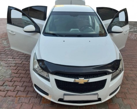 EuroCap Дефлектор капота Мухобойка EuroCap на Chevrolet Cruze Sedan 2008-2012 - Картинка 1