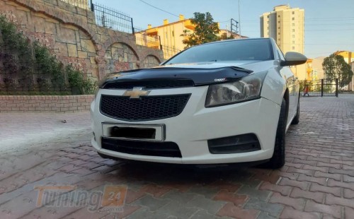 EuroCap Дефлектор капота Мухобойка EuroCap на Chevrolet Cruze Sedan 2008-2012 - Картинка 3