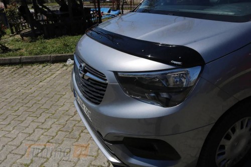 EuroCap Дефлектор капота EuroCap Мухобойка на Opel Combo E 2019+ - Картинка 3