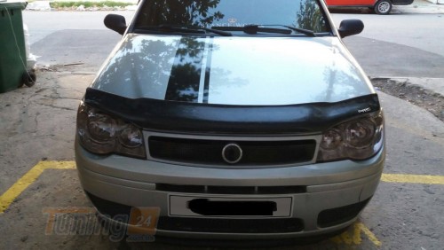 EuroCap Дефлектор капота EuroCap Мухобойка на Fiat Palio 1996+ - Картинка 1