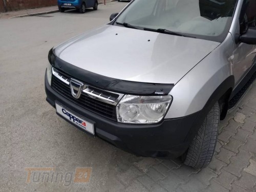 EuroCap Дефлектор капоту Мухобойка EuroCap на Renault Duster 2010-2018 - Зображення 4