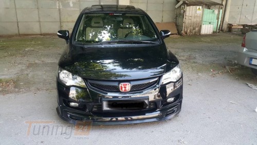 EuroCap Дефлектор капоту Мухобойка EuroCap на Honda Civic 8 Sedan 2005-2011 - Зображення 4