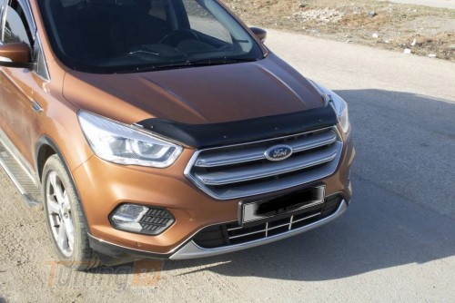 EuroCap Дефлектор капоту Мухобойка EuroCap на Ford Escape 2016-2019 - Зображення 2