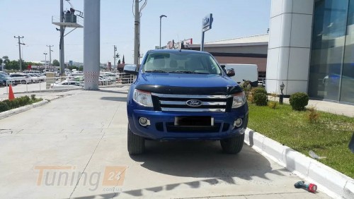 EuroCap Дефлектор капота EuroCap Мухобойка на Ford Ranger 2011-2015 - Картинка 4