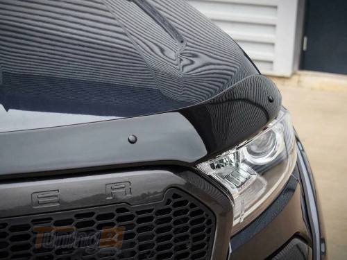 EuroCap Дефлектор капота EuroCap Мухобойка на Ford Ranger 2019+ - Картинка 4