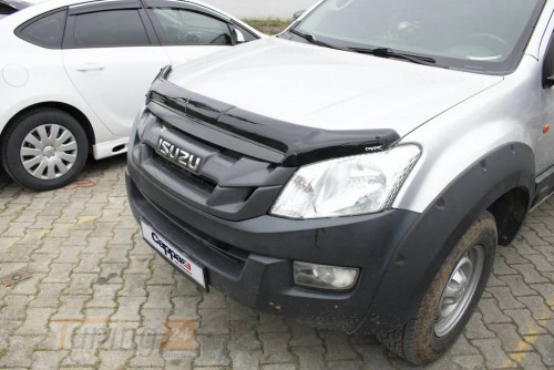 EuroCap Дефлектор капоту Мухобойка EuroCap на Isuzu D-Max 2011-2019 - Зображення 6