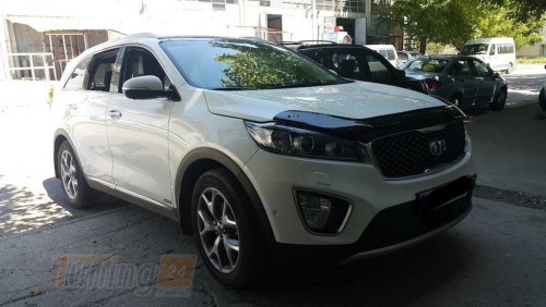 EuroCap Дефлектор капота EuroCap Мухобойка на Kia Sorento UM 2014-2020 - Картинка 3