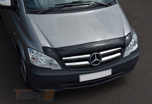 EuroCap Дефлектор капоту Мухобойка EuroCap на Mercedes-Benz Viano 2010-2014 - Зображення 3