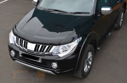 EuroCap Дефлектор капота EuroCap Мухобойка на Mitsubishi L200 5 2015-2018 - Картинка 2