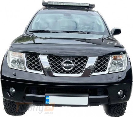 EuroCap Дефлектор капоту Мухобойка EuroCap на Nissan Pathfinder R51 2010-2014 - Зображення 3