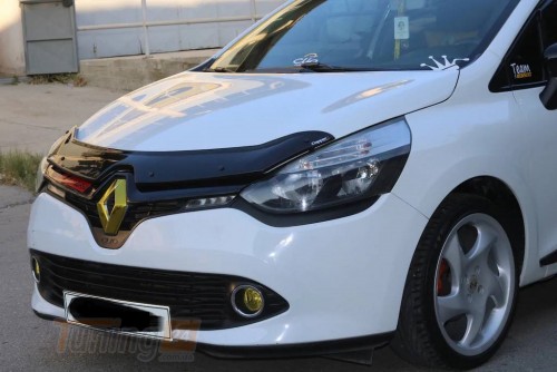 EuroCap Дефлектор капота EuroCap Мухобойка на Renault Clio 4 2012-2019 - Картинка 3