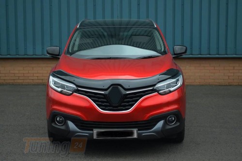 EuroCap Дефлектор капоту Мухобойка EuroCap на Renault Kadjar 2015-2018 - Зображення 1