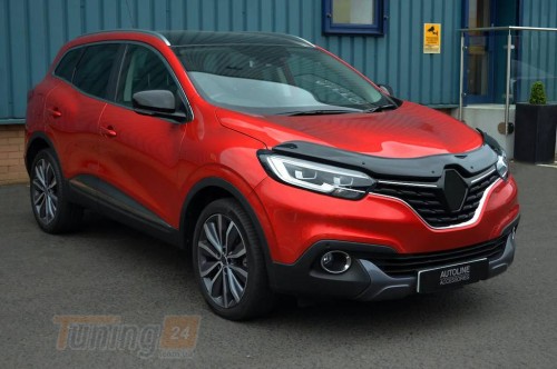 EuroCap Дефлектор капоту Мухобойка EuroCap на Renault Kadjar 2015-2018 - Зображення 4