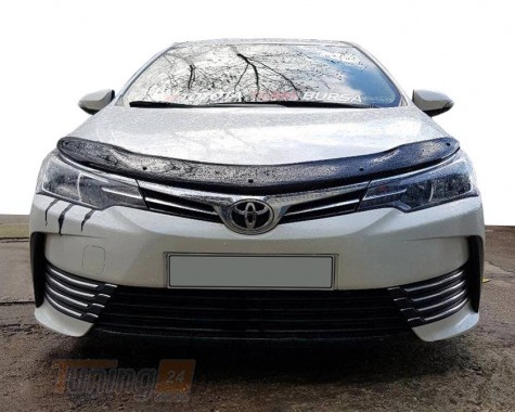 EuroCap Дефлектор капота EuroCap Мухобойка на Toyota Corolla 2013-2019 - Картинка 1