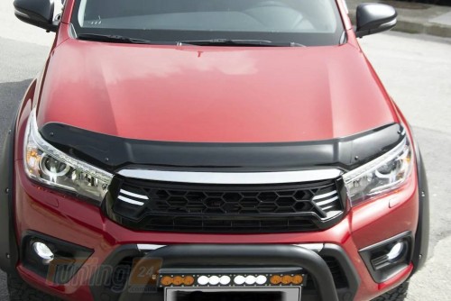 EuroCap Дефлектор капота EuroCap Мухобойка на Toyota Hilux 2015-2019 - Картинка 2