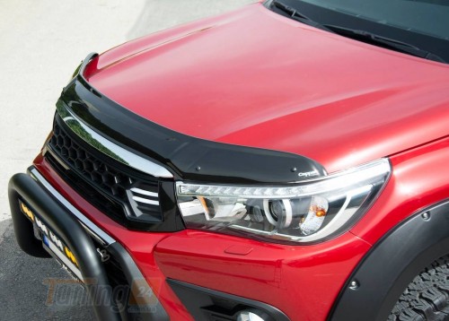 EuroCap Дефлектор капота EuroCap Мухобойка на Toyota Hilux 2015-2019 - Картинка 3