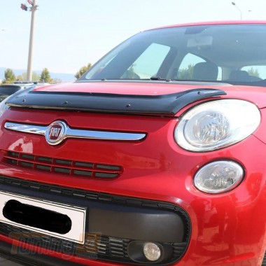 EuroCap Дефлектор капота Мухобойка EuroCap на Fiat 500L 2012+ - Картинка 2