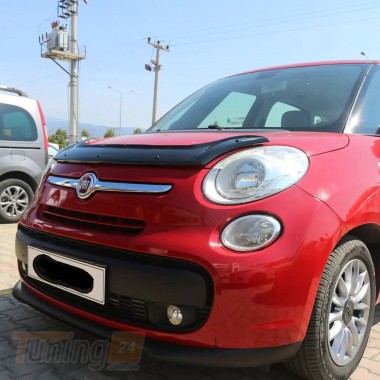 EuroCap Дефлектор капота EuroCap Мухобойка на Fiat 500L 2012+ - Картинка 3