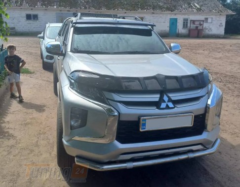 EuroCap Дефлектор капота EuroCap Dragon Мухобойка на Mitsubishi L200 5 2018+ - Картинка 1