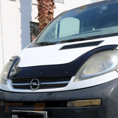 EuroCap Дефлектор капота EuroCap Мухобойка длинная на Opel Vivaro 2001-2014 - Картинка 3