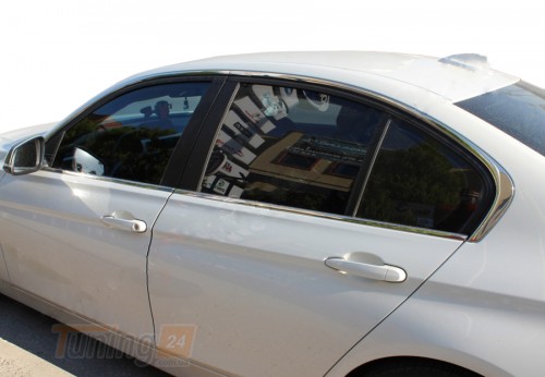 Omsa Хром молдинг полной окантовки стекол Omsa Line для BMW 3 F30/31 2012-2019 Молдинг стекла на БМВ 3 F30/31 8шт - Картинка 1