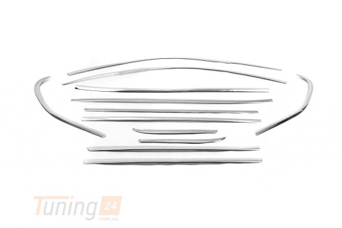 Carmos Хром молдинги полной окантовки стекол Carmos для BMW X1 E84 2012-2015 Хром молдинг на БМВ Х1 Е84 12шт - Картинка 2