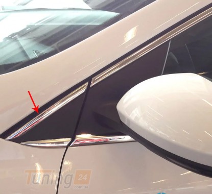 Omsa Хром молдинг полной окантовки стекол Omsa Line для Renault Megane 4 Sd 2016+ Хром молдинг на Рено Меган 4 12шт - Картинка 2