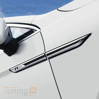 Omsa Шильдик R-Line эмблема Omsa Line для Volkswagen Passat B8 America 2015+ Эмблема на Фольксваген Пассат Б8 черный 4шт - Картинка 3