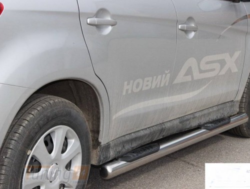 Can-Otomotiv Бічні пороги труби з проступом D60 для Mitsubishi ASX 2010-2012 - Зображення 2