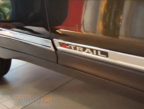 Libao Хром комплект дверных молдингов Libao для Nissan X-trail T32 2014-2021 Хром молдинг на Ниссан Х-Трейл Т32 4шт - Картинка 1
