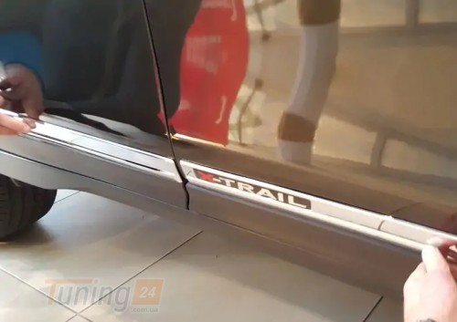 Libao Хром комплект дверных молдингов Libao для Nissan X-trail T32 2014-2021 Хром молдинг на Ниссан Х-Трейл Т32 4шт - Картинка 4