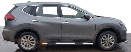 Can-Otomotiv Боковые пороги трубы с проступью D60 для Nissan Rogue 2018-2020 - Картинка 6