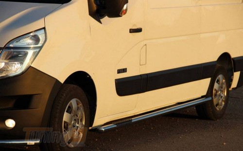 Can-Otomotiv Боковые пороги трубы с проступью D60 для Nissan NV400 2010+ длинная база (ExtraLong) - Картинка 4