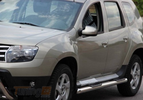 Can-Otomotiv Боковые пороги трубы с проступью D60 для Renault Duster 2018+ - Картинка 2