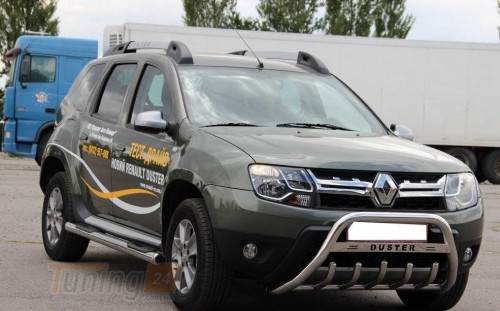 Can-Otomotiv Боковые пороги трубы с проступью D60 для Renault Duster 2018+ - Картинка 5