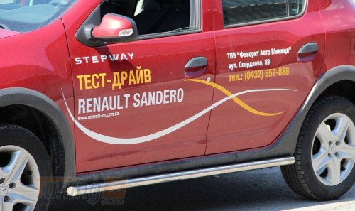Can-Otomotiv Боковые пороги трубы D60 для Renault Sandero (Stepway) 2012-2020 - Картинка 4