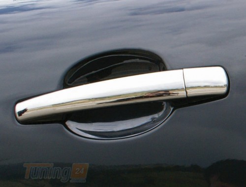 Libao Хром накладки на ручки для Peugeot 407 2004-2011 из ABS-пластика 4шт - Картинка 1