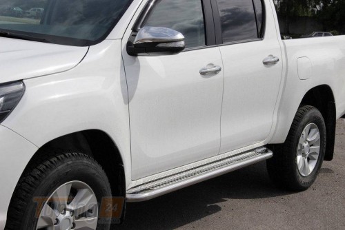 Can-Otomotiv Бічні пороги майданчика D51 для Toyota Hilux 2015-2019 - Зображення 1