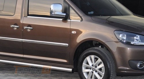 Can-Otomotiv Боковые пороги трубы D60 для Volkswagen Caddy 3 2010-2015 (короткая и длинная maxi базы) - Картинка 6