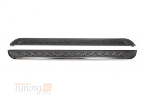 Erkul Боковые пороги площадки из алюминия и нержавейки Maydos V1 для Mitsubishi Pajero 4 Wagon 2014+ - Картинка 1